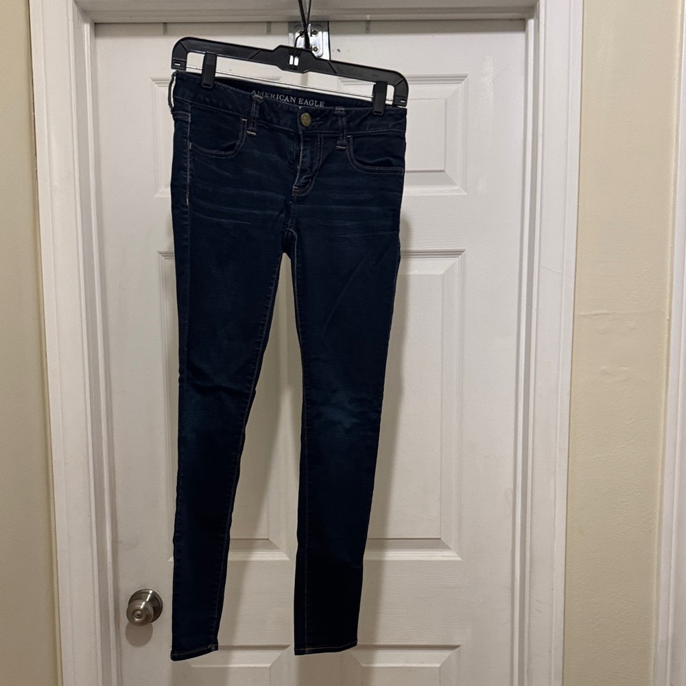 American Eagle Outfitters Women's Navy Skinny Jeans